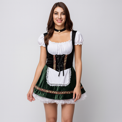 Kurzes Dirndl Kleid – Bayerisches Trachtenkleid für Frauen