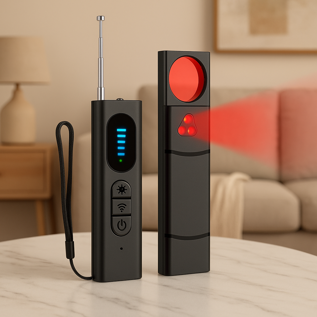 Wiederaufladbarer Anti-Spionage-Kamera-Detektor – GPS-Ortung & Infrarot-Erkennung