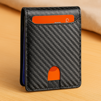 Carbonfaser Bifold Geldbörse – Schlanker RFID-blockierender Kartenhalter