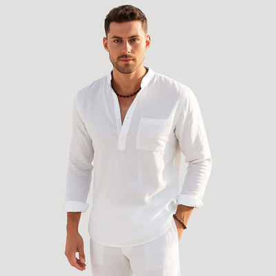 Lendon - Elegantes Leinenhemd für Herren - Sommer Chic