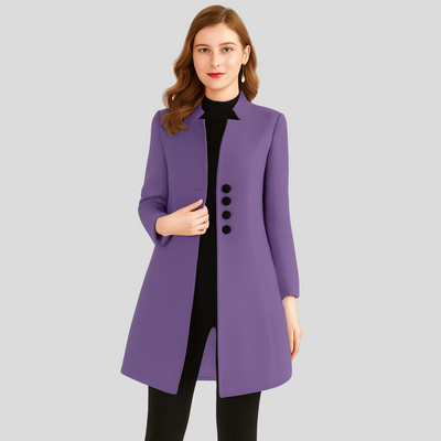 Isla | Eleganter Mantel mit Knopfleiste