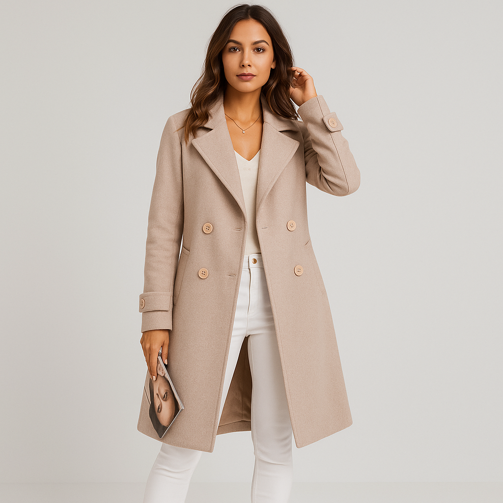 Eloise Eleganter zweireihiger Herbstmantel