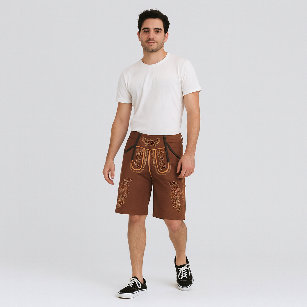 Kurze Wildbock Lederhose Hein