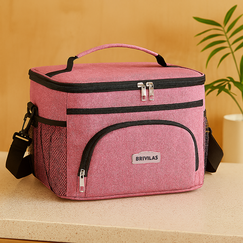 Isolierte Picknick-Kühltasche – Thermotasche für Outdoor, Strand & Camping