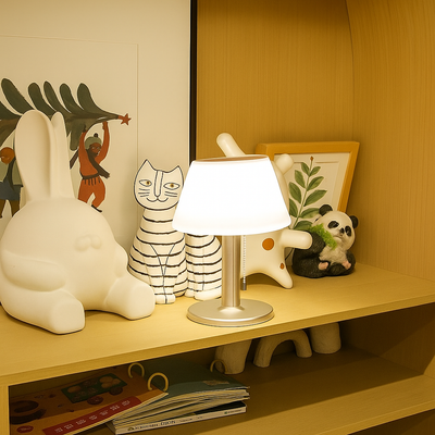 SunGlow – Elegante solide Tischlampe für Außenbereich Charme