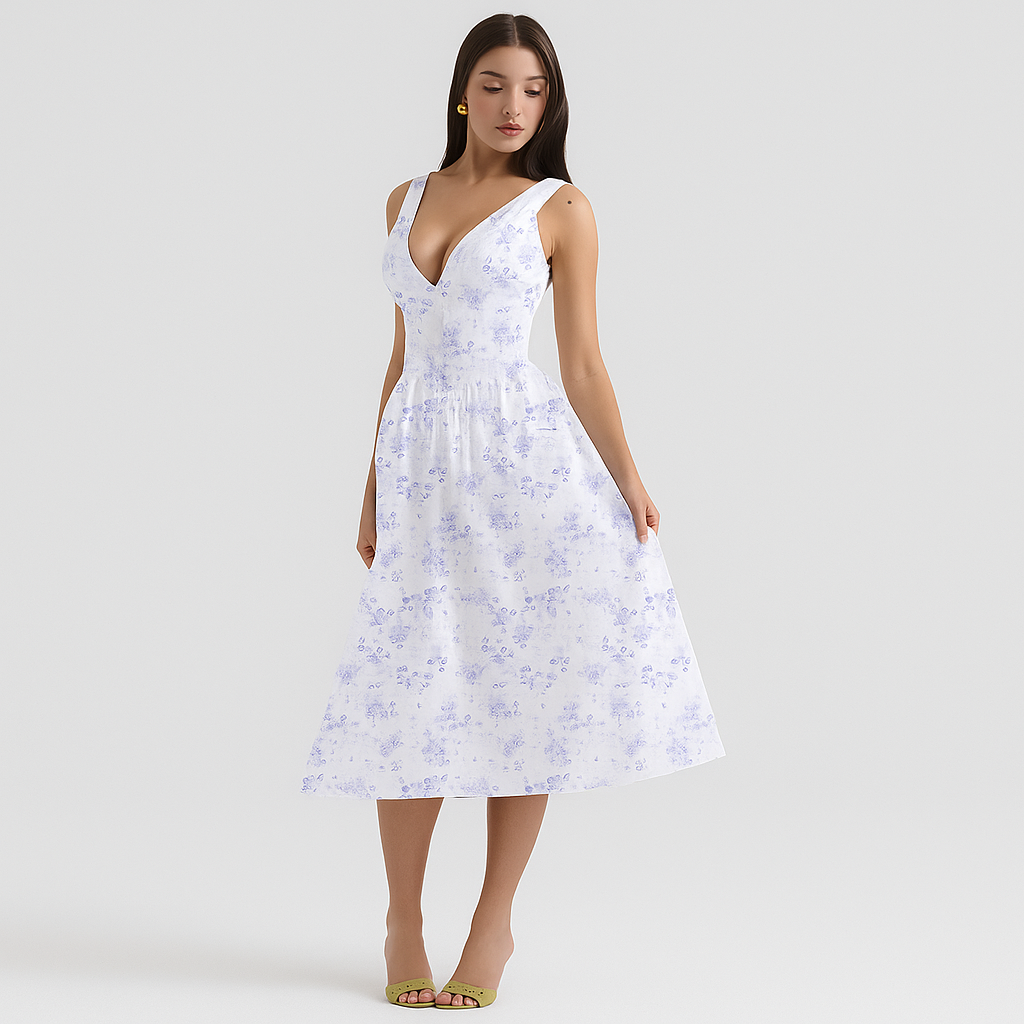 Alena – Elegantes und schmeichelhaftes Sommerkleid