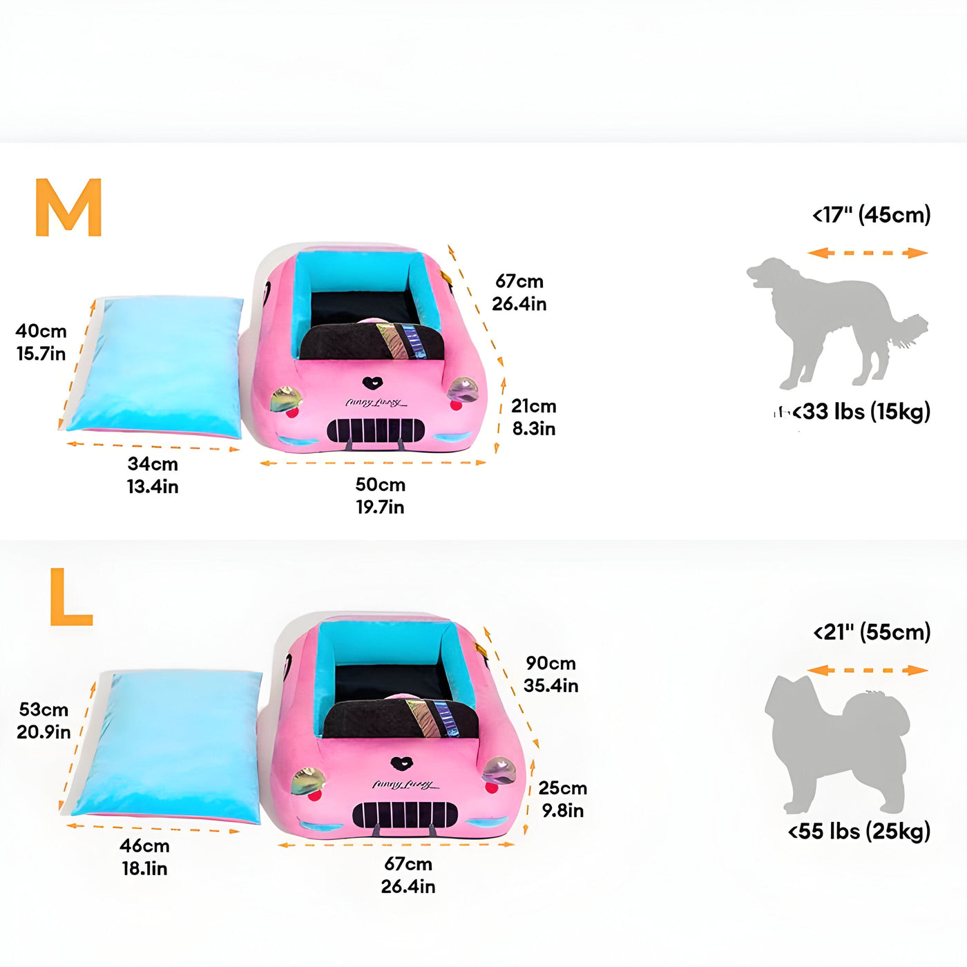 TurboPaws - Konvertierbares Rennwagen-Haustierbett