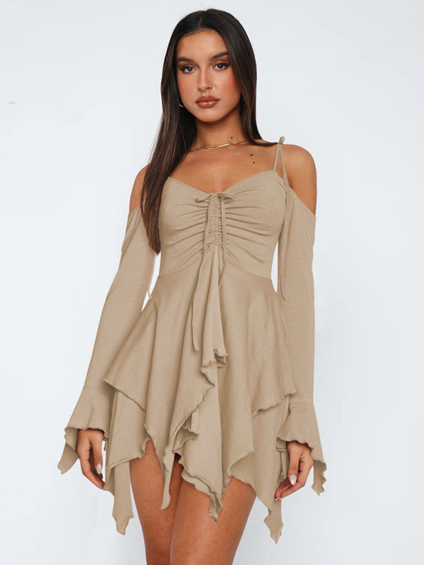 Clara – Schulterfreies Sommerkleid für Damen im Lagenlook