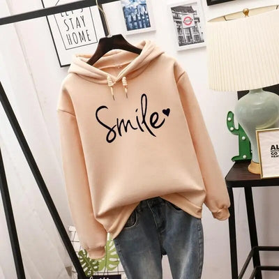 Damen Kapuzenpullover mit Smile