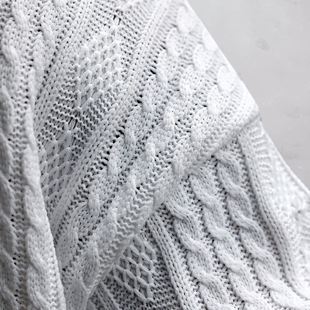 V-Ausschnitt Strick Shirt und Shorts Set für Herren