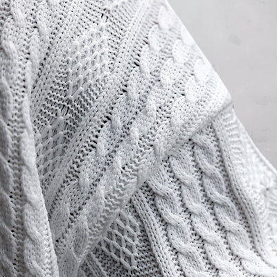 V-Ausschnitt Strick Shirt und Shorts Set für Herren