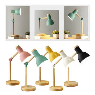 SwivelScandi Lamp - Kreative LED-Schreibtischlampe aus Holz