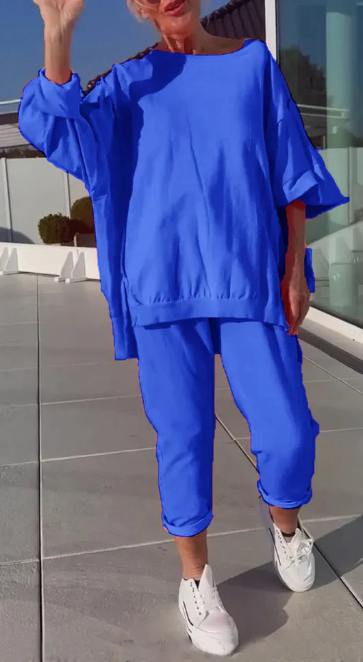 Esmaria - Lässiges Lounge Zweiteiler Satz