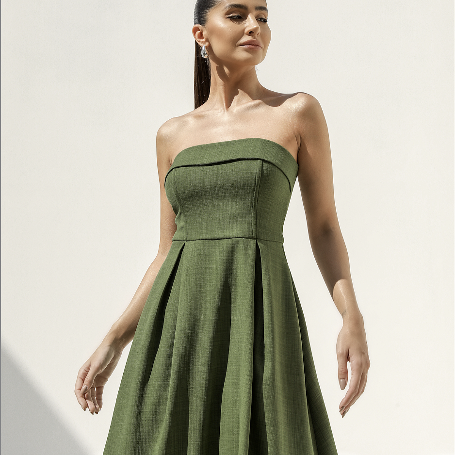 Ursula - Elegantes trägerloses Kleid