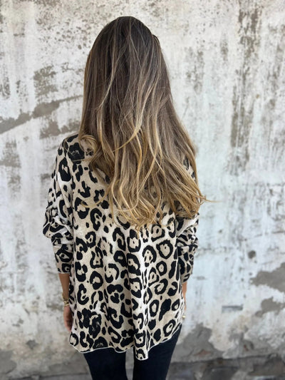 SIENNA | Bequemer Pullover mit Leopardenmuster