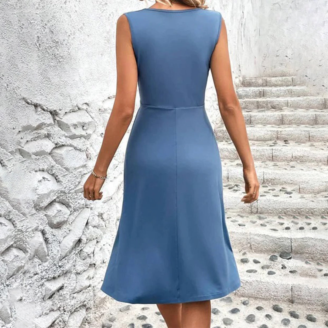 Dagmar - Damen Sommerkleid Mit Wickelausschnitt
