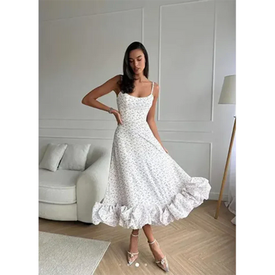 Dahlia - Damen Ärmelloses Partykleid