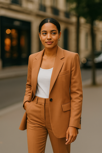 Damen Zweiteiler Anzug | Eleganter & bequemer Freizeitanzug mit weitem Schnitt