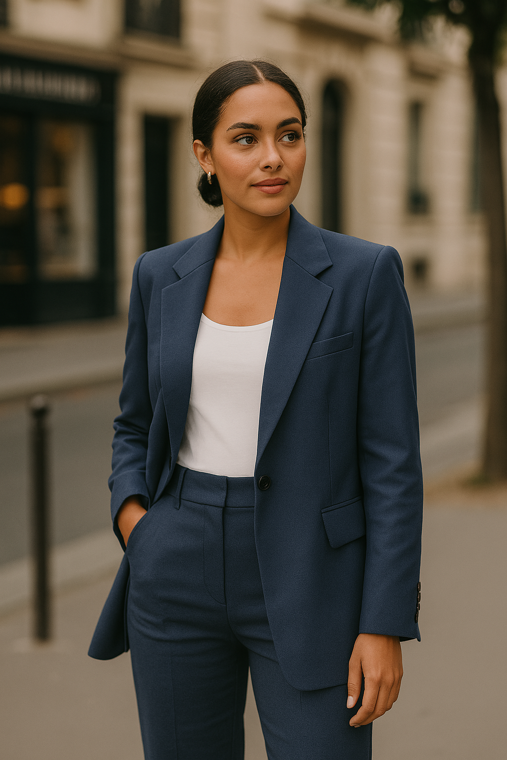 Damen Zweiteiler Anzug | Eleganter & bequemer Freizeitanzug mit weitem Schnitt