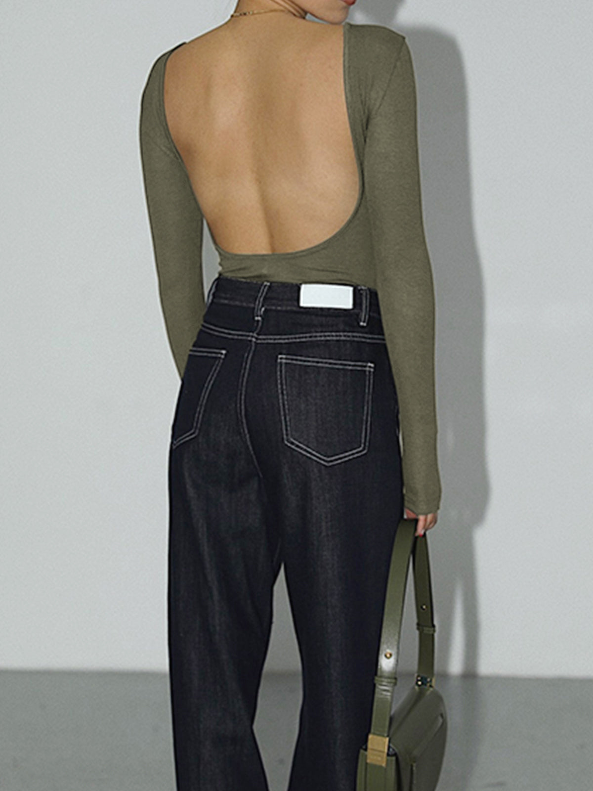 Damen Bodysuit Rückenfrei