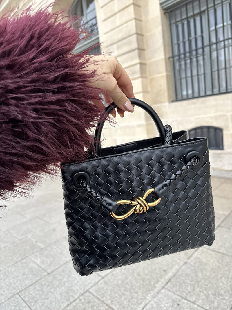Damen Handtasche Gewebt Strukturierte Eleganz