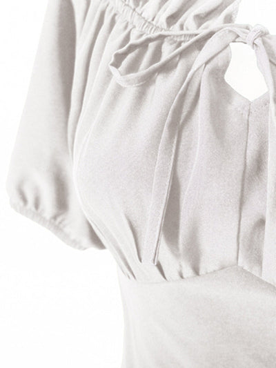 Damen Kleid Leicht Unregelmäßiger Schnitt Elegant