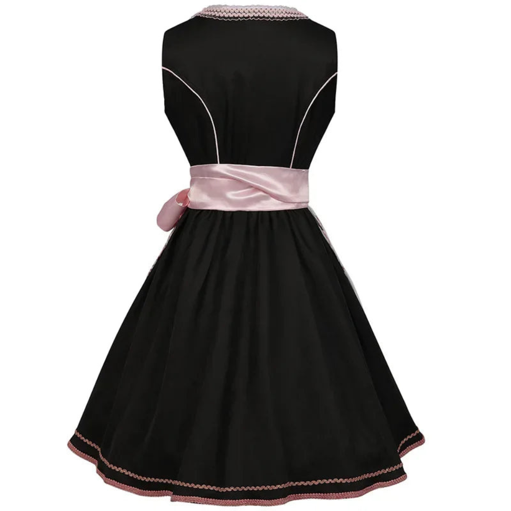 Damen Traditionelles Dirndlkleid mit Stickerei | Midi