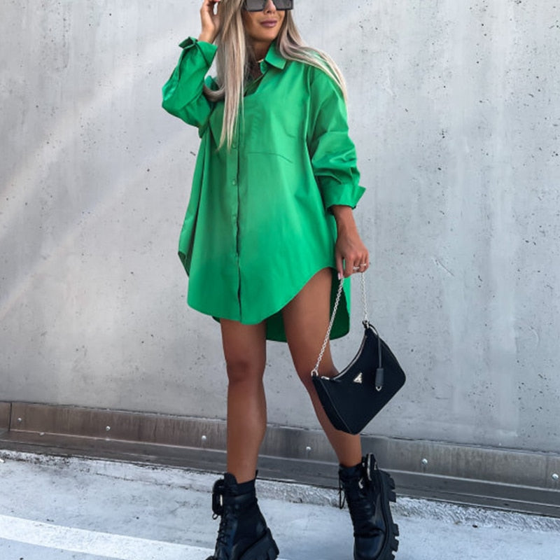 Damenbluse Baumwolle Lässiger Stil Mit Langem Arm