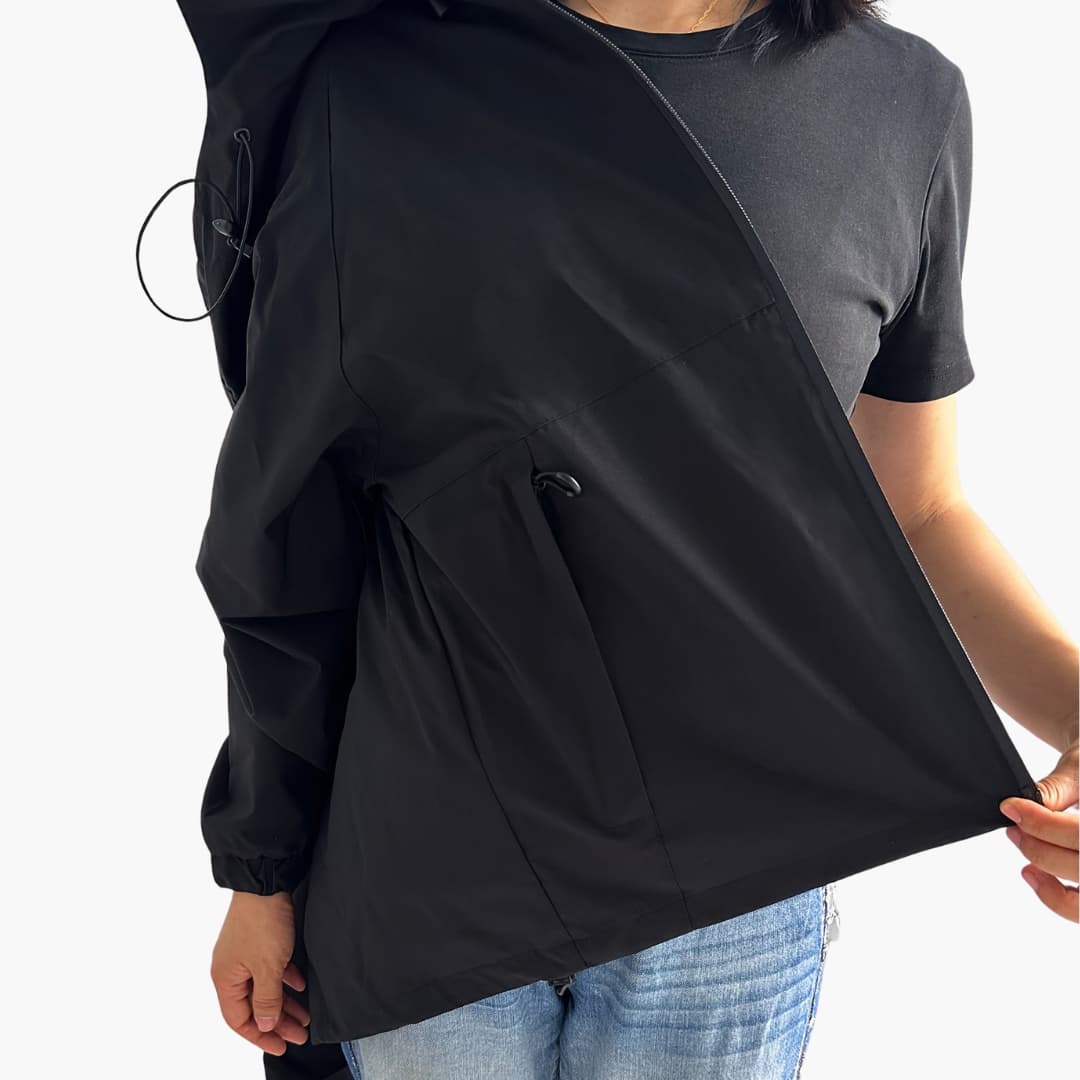 Damen jacke mit Kapuze und Reißverschlusstaschen