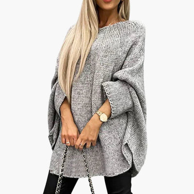 Damen pullover mit U-Boot-Ausschnitt und langen Ärmeln