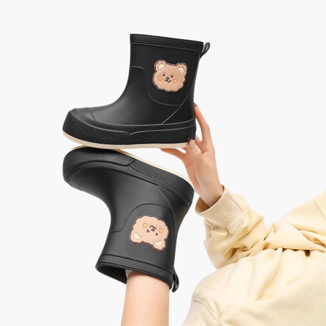 Damen Gummistiefel mit Bären-Design