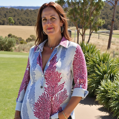 Daniela - Langarmshirt Mit Blumendruck Für Damen