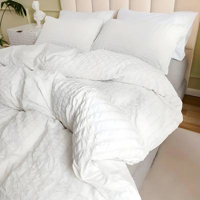 CloudCrinkle Duvet – Minimalistisches Knitter-Design Bettdecke