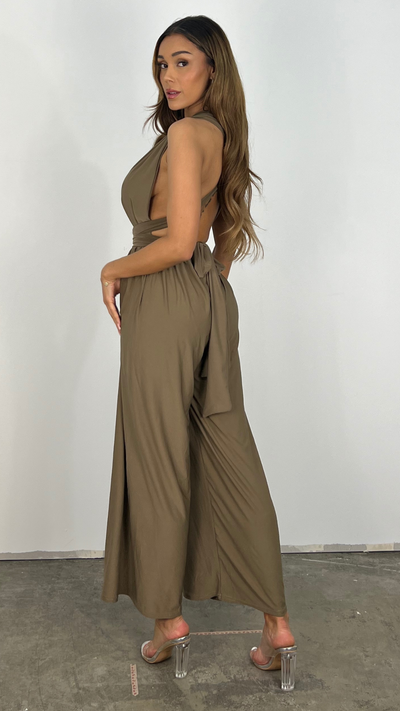 TINATII  Laure Jumpsuit - Modischer Einteiler mit weitem Bein