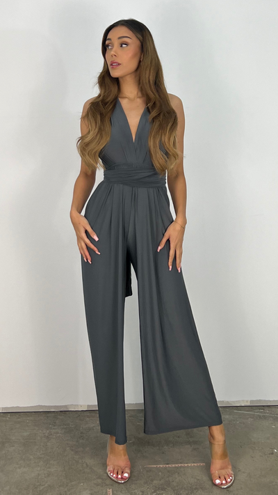TINATII  Laure Jumpsuit - Modischer Einteiler mit weitem Bein