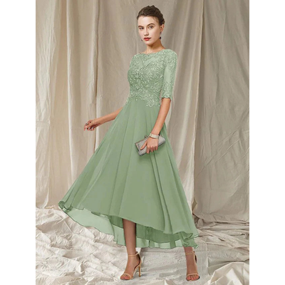 Dina - Elegantes Kleid Mit 3/4 Ärmeln Für Damen