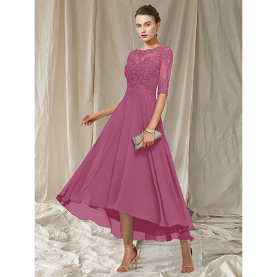 Dina - Elegantes Kleid Mit 3/4 Ärmeln Für Damen