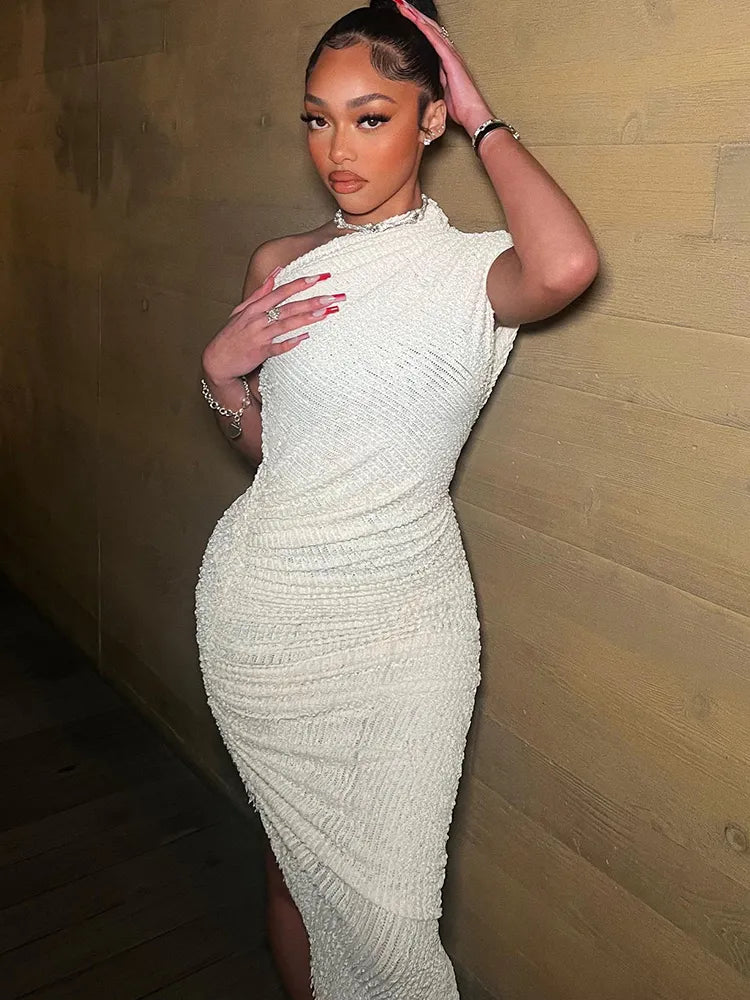 Elegantes One Shoulder Kleid mit charmanter Asymmetrie für Frauen