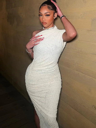 Elegantes One Shoulder Kleid mit charmanter Asymmetrie für Frauen