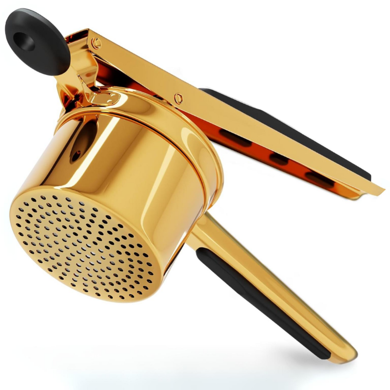 Kartoffelstampfer aus Edelstahl 15 oz – Kartoffelstampfer für Pürees und Gemüsebrei