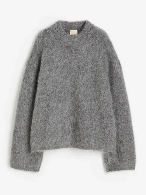 Brand & Belle | Schlichter Rundhals-Casual-Lose Pullover