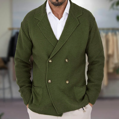 Elegante Strickjacke mit Blazer-Optik für besondere Anlässe