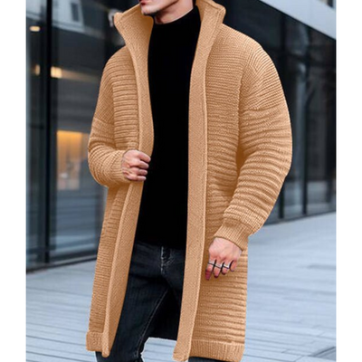 Elegante Strickjacke mit Stehkragen für Winter