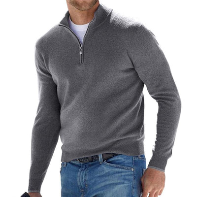 Eleganter Pullover mit Halbreißverschluss für Stilbewusste