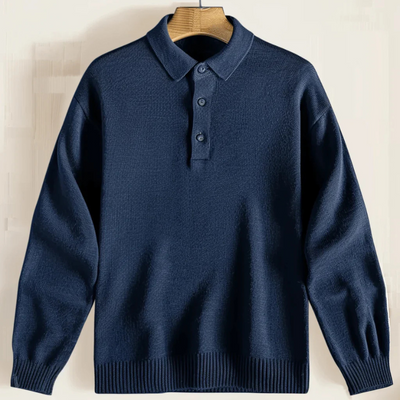Eleganter Pullover mit Polokragen für Herren