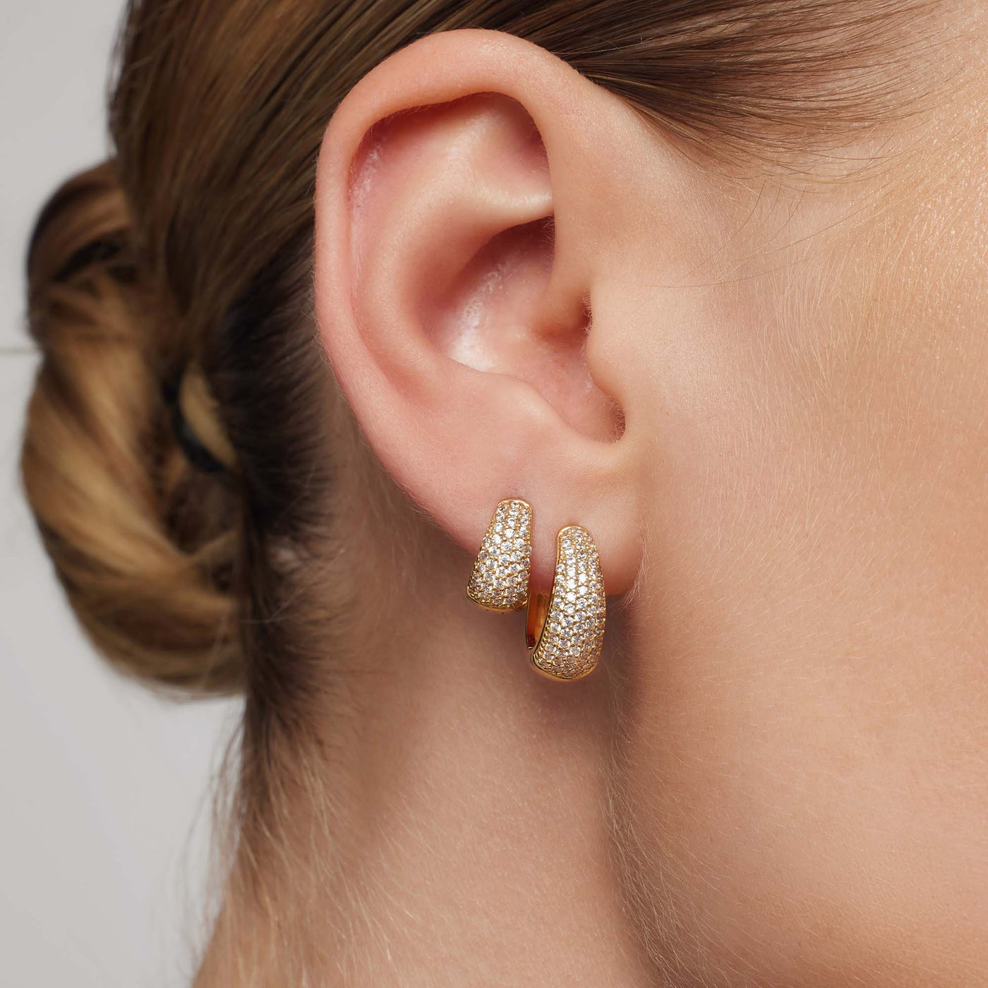 Gold Jules Mini Hoop Earrings