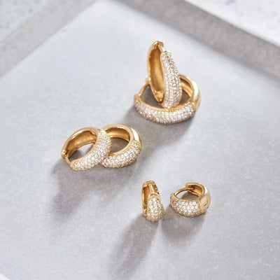 Gold Jules Mini Hoop Earrings