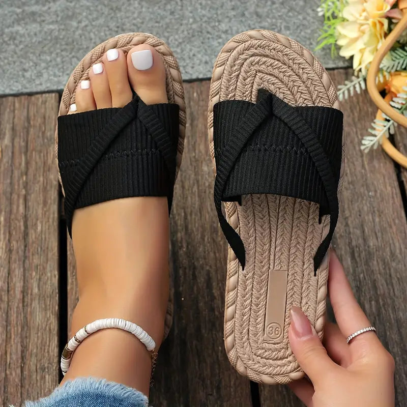Elisabeth – Damen Slide-Sandalen Sommerlich Leicht Komfortabel