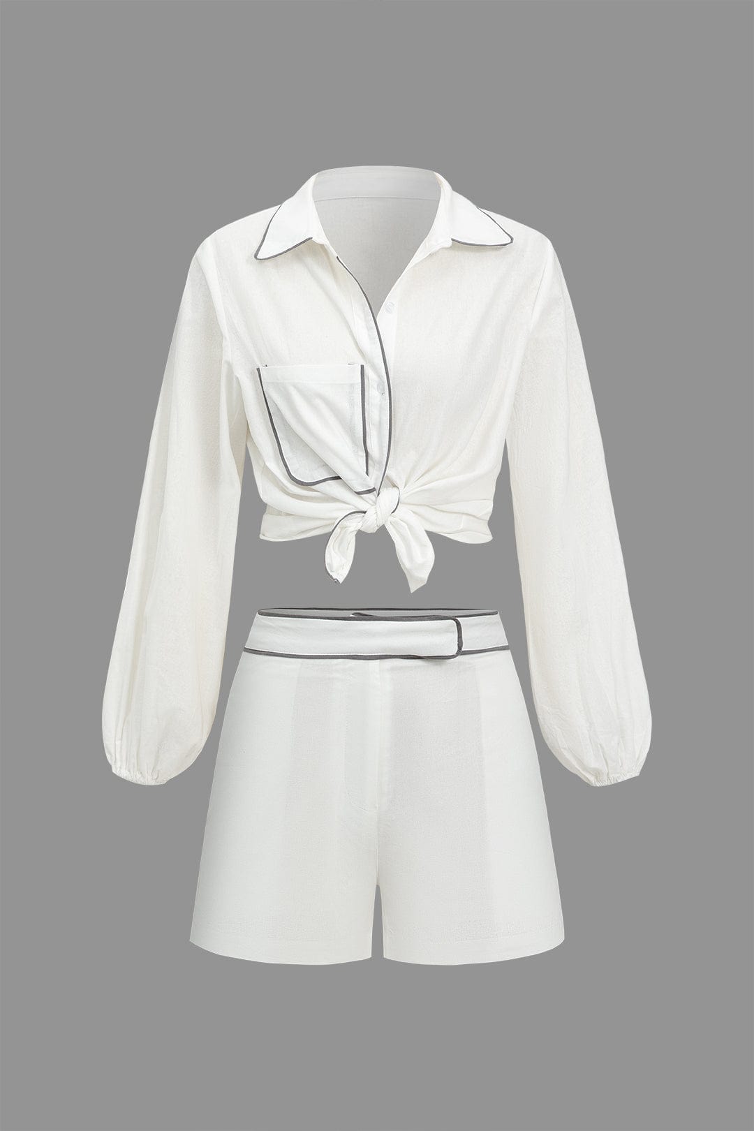 Lina | Elegantes Zweiteiler-Set mit Kontrastdetails