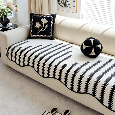 ArtiLounge Abdeckung - Moderne Chevron Streifen Chenille Couch Abdeckung